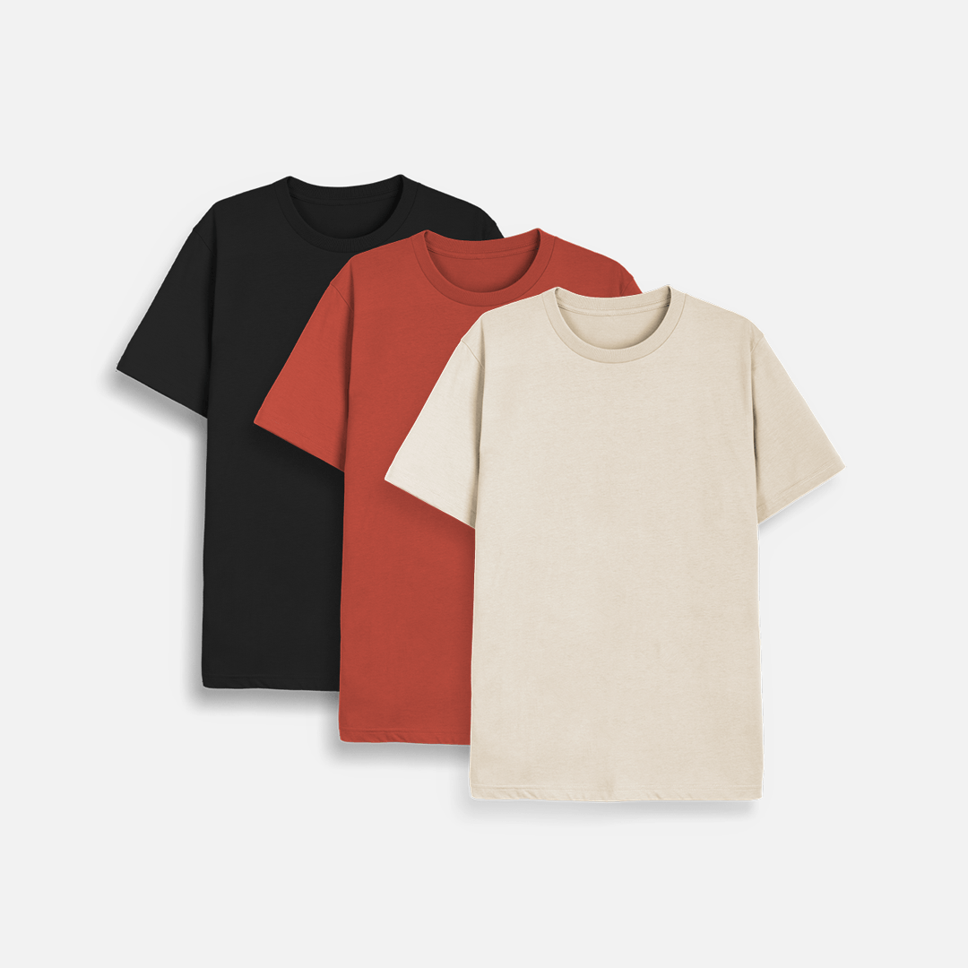 Men's Pack T Shirts Organic Cotton Rapanui - Main Image