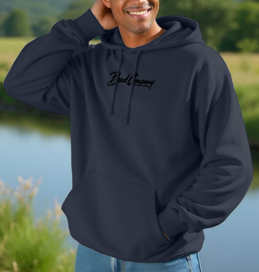 Bad Company Strength Heavyweight Kangaroo Pocket Hoodie – Black Signature