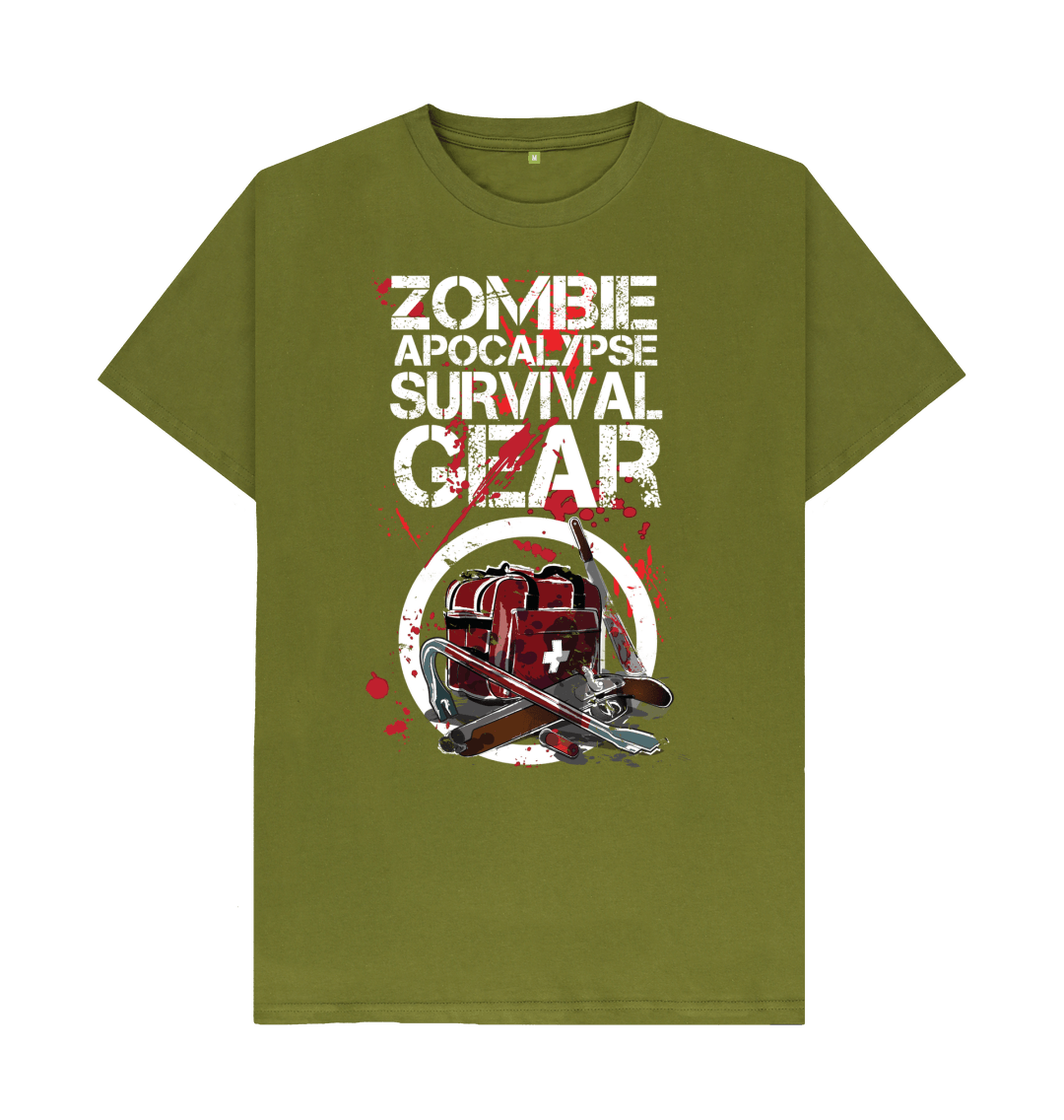 T-shirt Humour Zombie "In Case Of Zombies Break Glass" - Taille M, Occasion Très Bon état