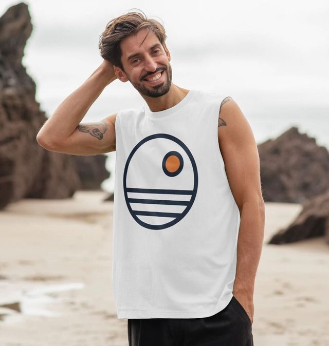 Débardeur Amplifié David Bowie Lightning Bolt - Blanc - Taille M - 100% Coton - Neuf Avec étiquettes
