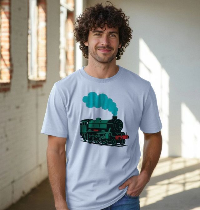 Vintage Trainspotter T-Shirt – I'll Never Be Too Old To Play With Trains – Men's & Women's Black Tee