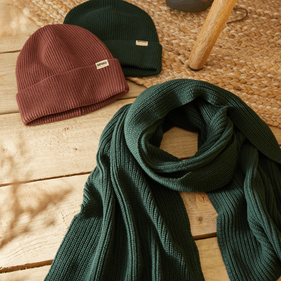 Womens Hat and Scarf Set Beanie Set for Women Rapanui