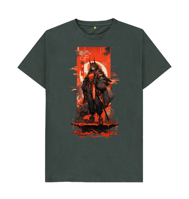 Men's Red Ninja Cyber Girl T-Shirt