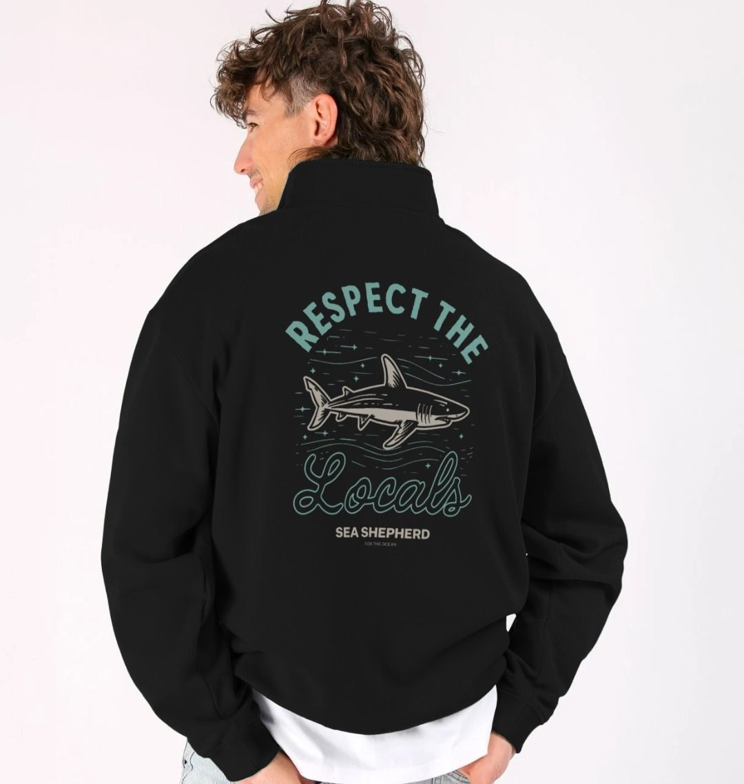 Respect The Locals Half Zip Sweatshirt
