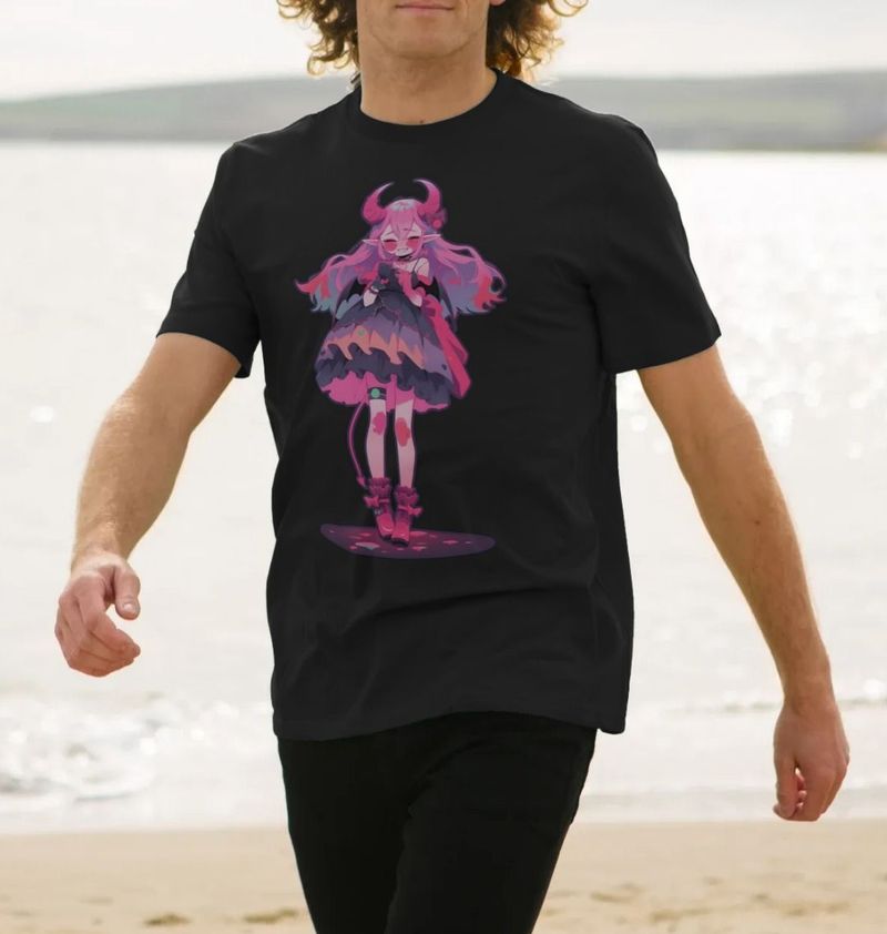 Men's Pink Devil Girl T-Shirt