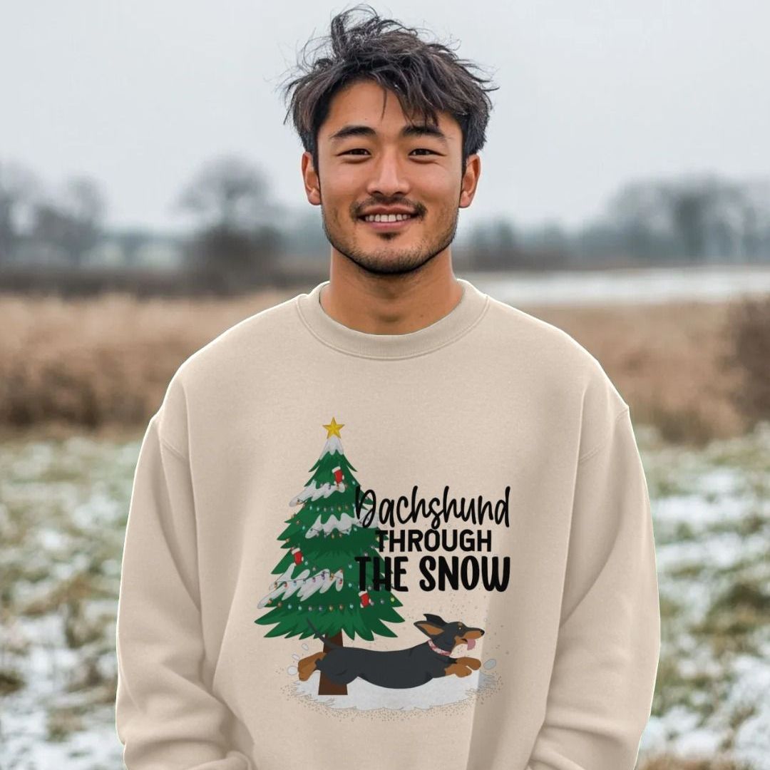 Dogs Trust Dachshund Through The Snow Christmas Jumper