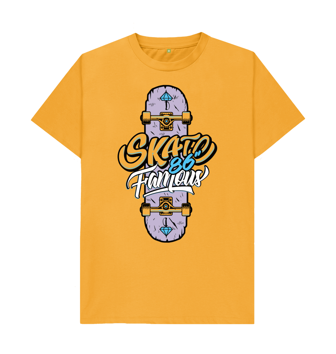 T-shirt Famous Skate Bleu - Taille S (ou M?), Occasion En Très Bon état, Pour Homme
