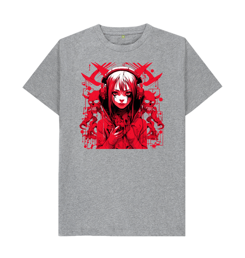 Men's Red Demon Anime Devil Girl T-Shirt