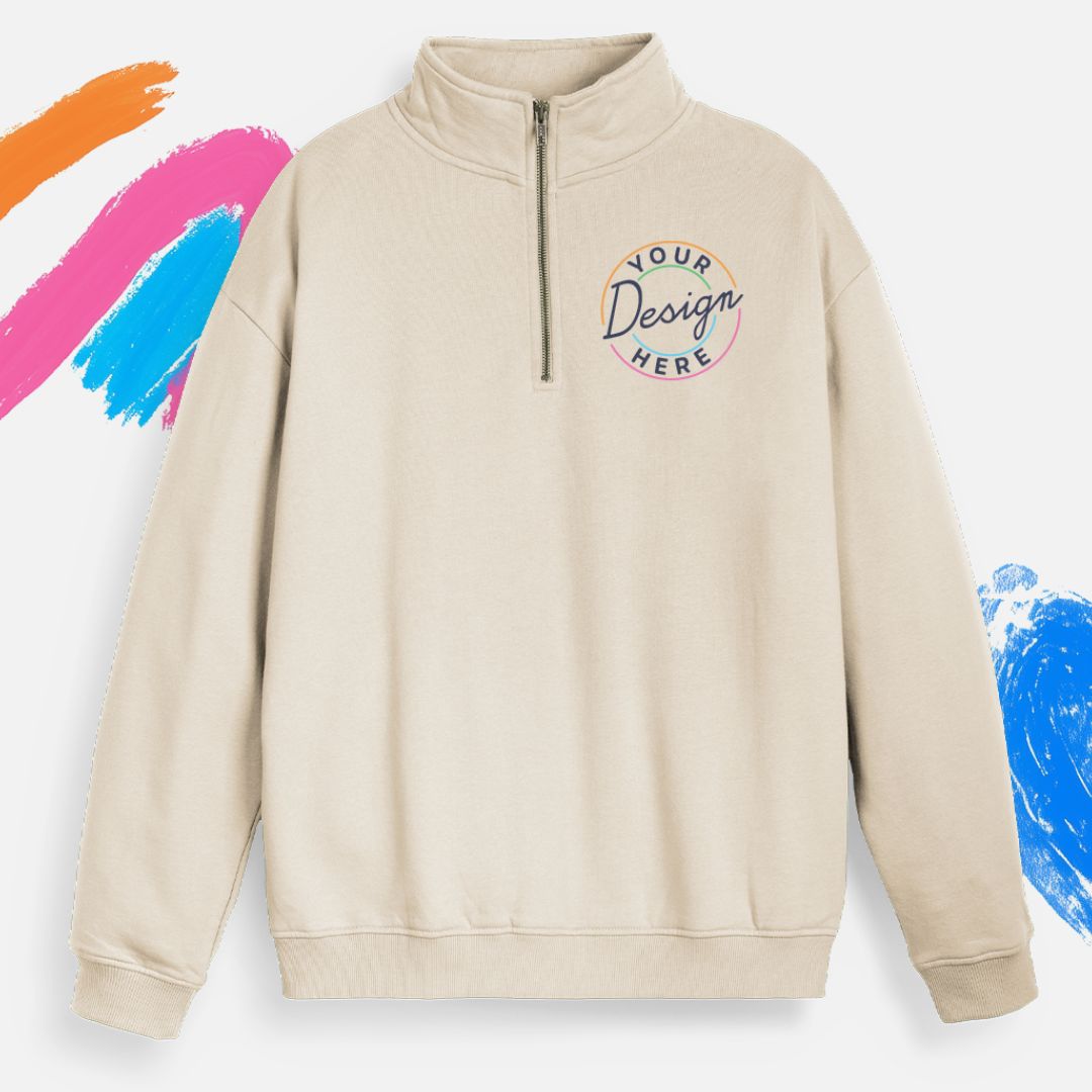 Custom Quarter Zip Sweatshirt Rapanui