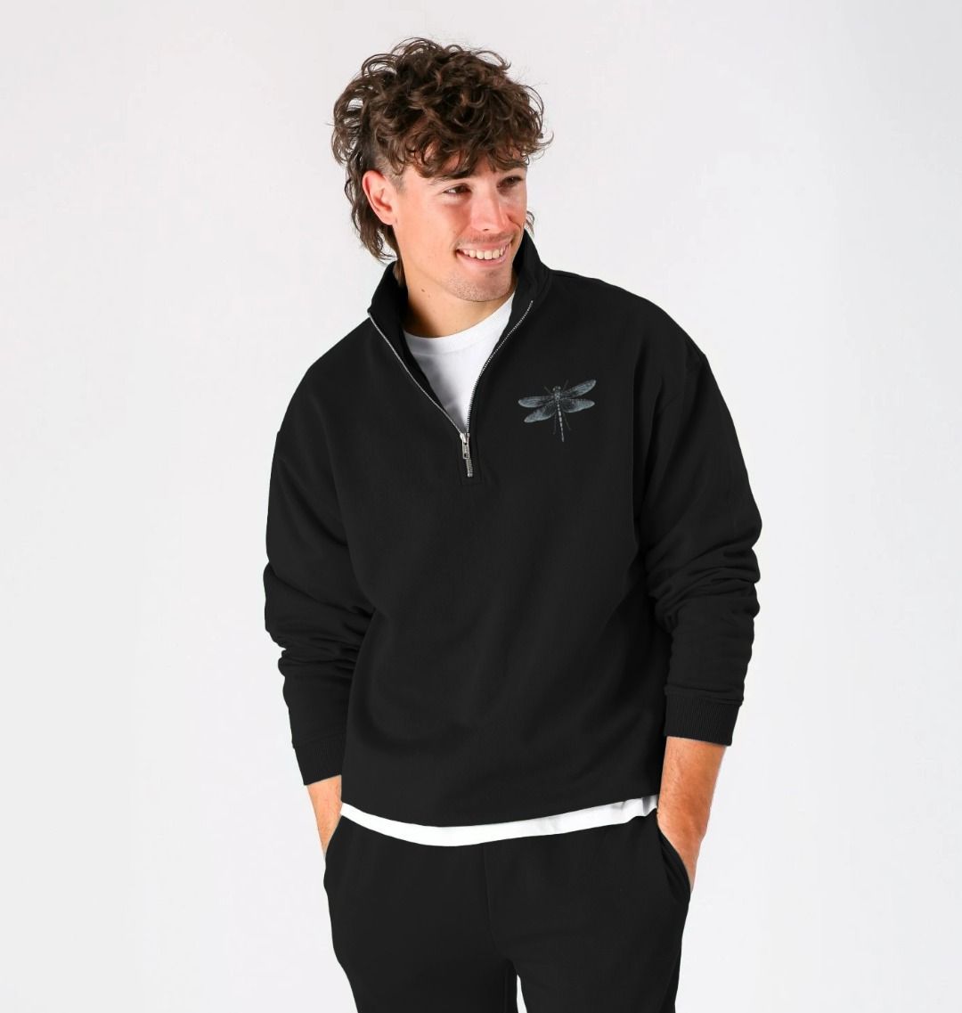 Dragonfly Half Zip Sweatshirt