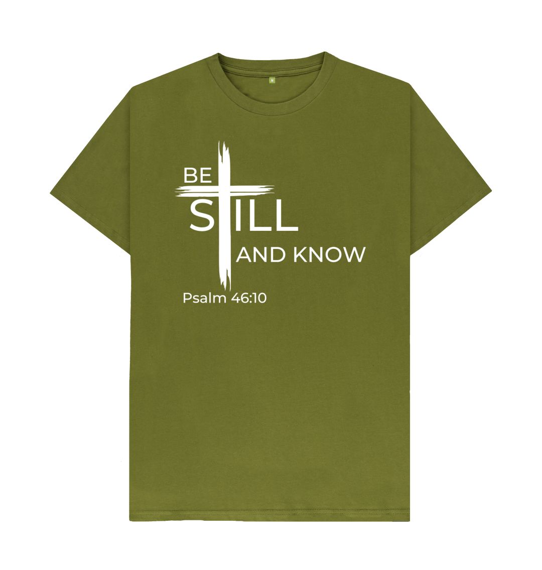 Psalm 46:10 Be still and know that I am God Organic cotton Men's T-Shirt