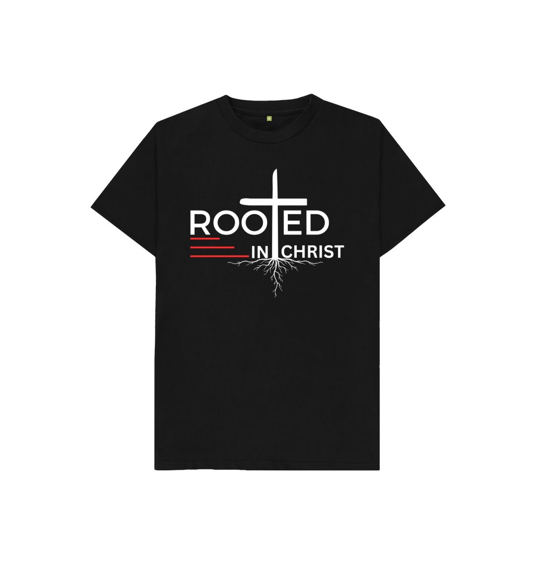 Colossians 2:7 - Rooted in Christ Organic cotton Kid's T-Shirt