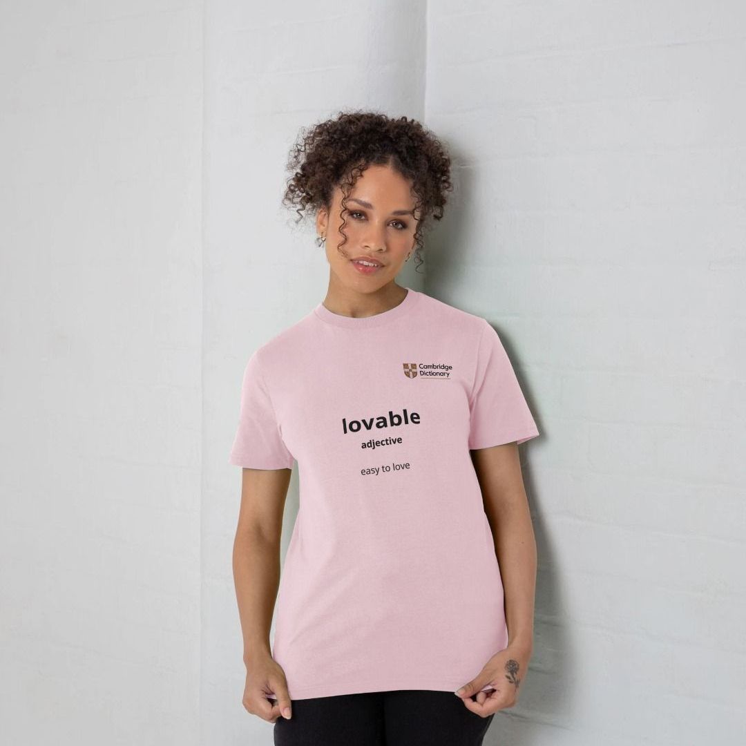 Lovable organic cotton T shirt black writing variety