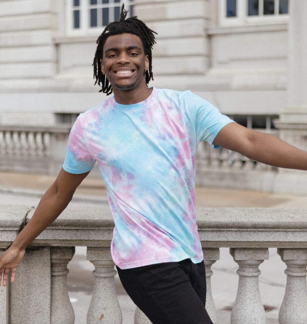 tie and dye t shirt men