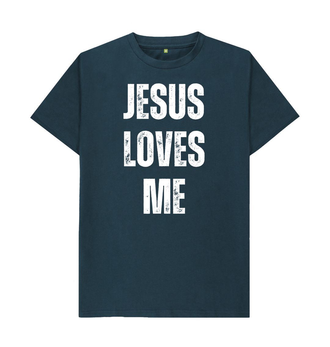Jesus Loves Me 100% Organic cotton Men's T-Shirt