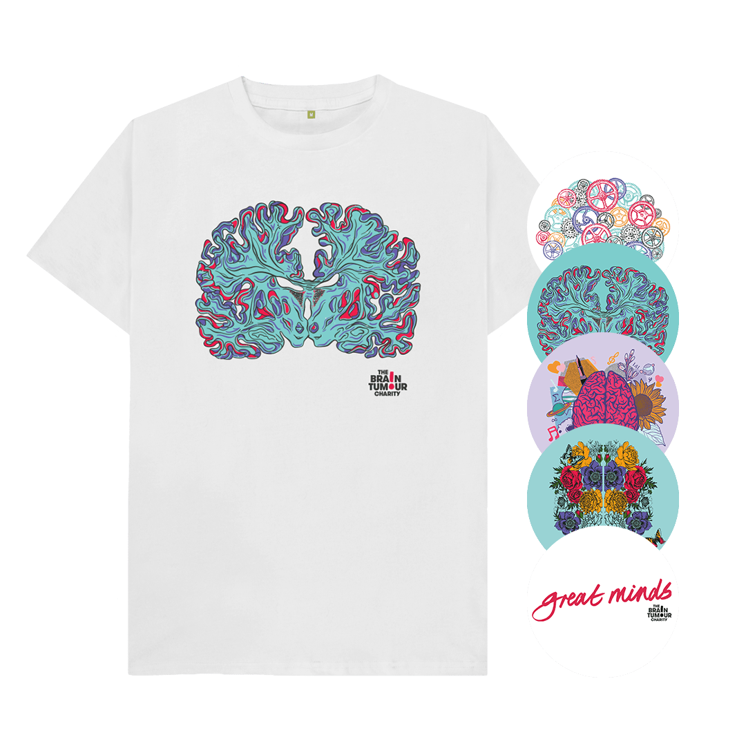 Brain Scan T-shirt Sticker Bundle