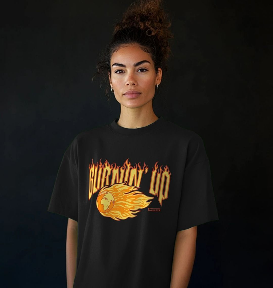 Women's Oversized Burnin' Up T-shirt