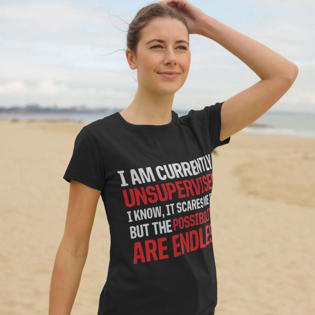 I Am Currently Unsupervised Womens T-Shirt Shirtbox