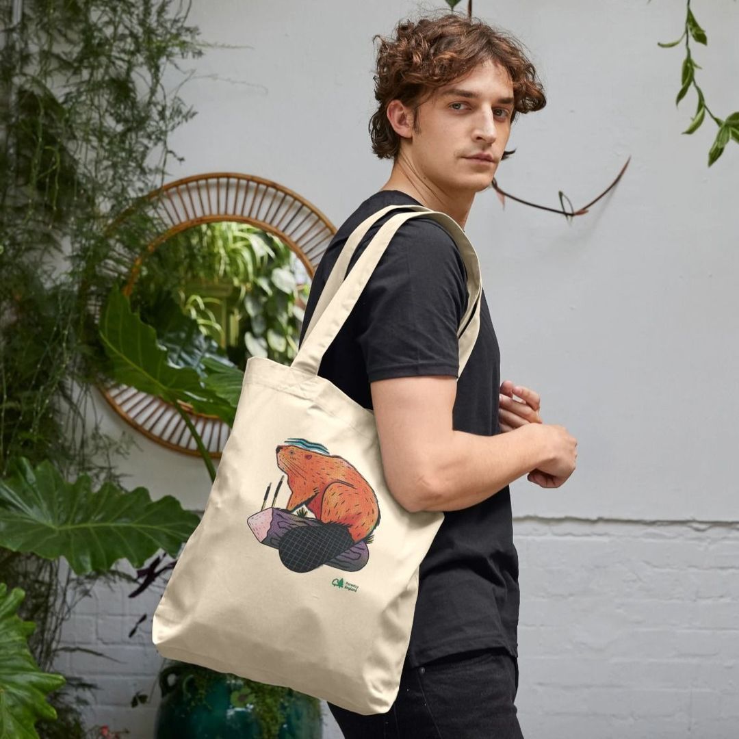 Beaver Tote Bag