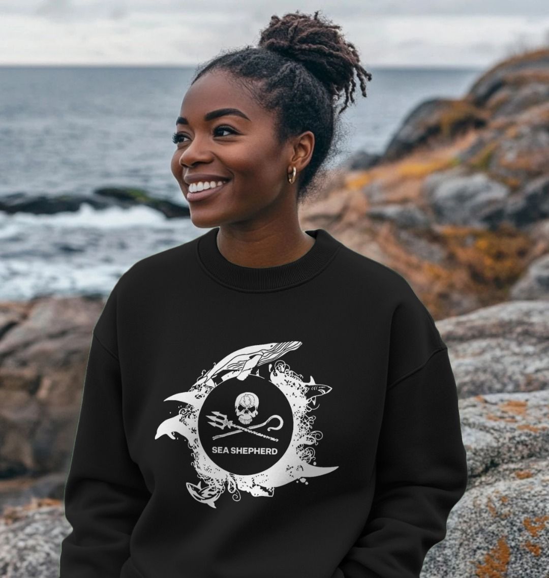Vintage Sea Shepherd Women's Oversized Sweatshirt