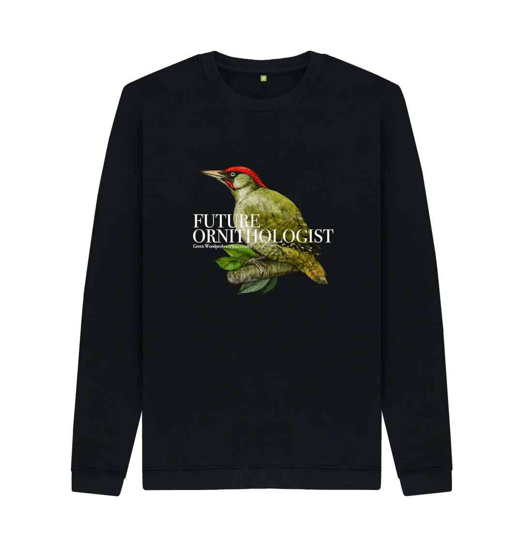 Green Woodpecker Future Ornithologist Men's Jumper