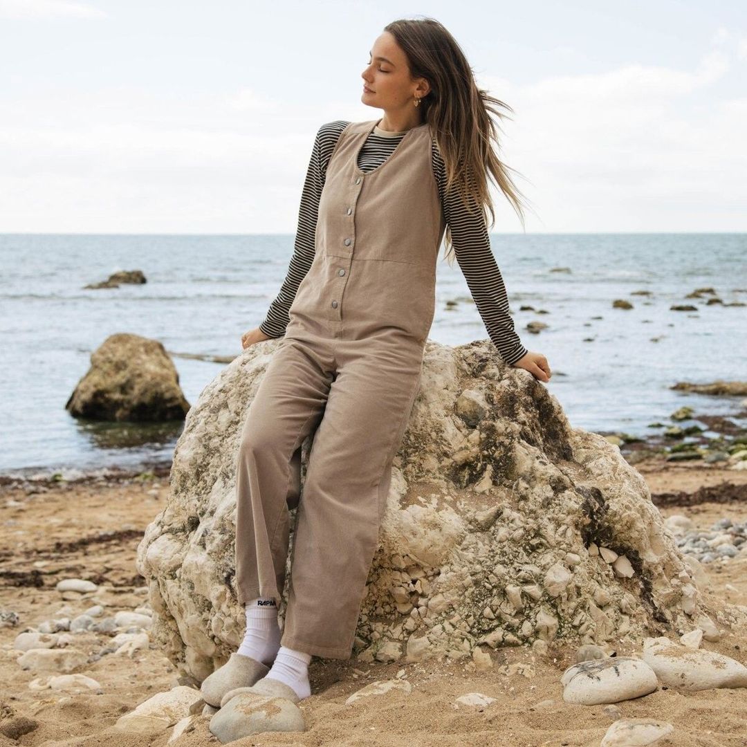 Women's Corduroy Jumpsuit Sustainable Fashion Rapanui