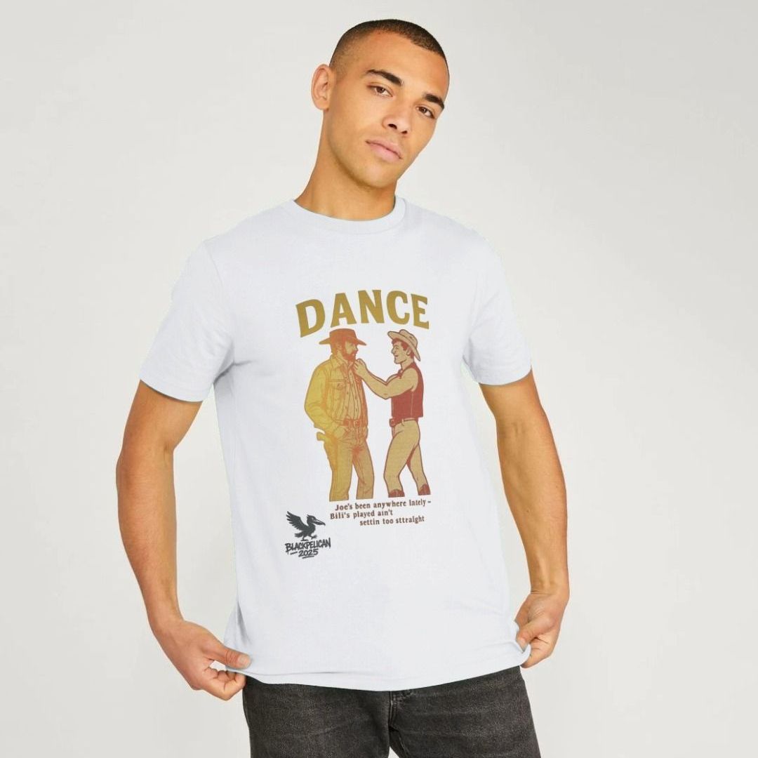 Urban Backwoods Cowboys Safety Sign Uomo T-Shirt Nero Taglia