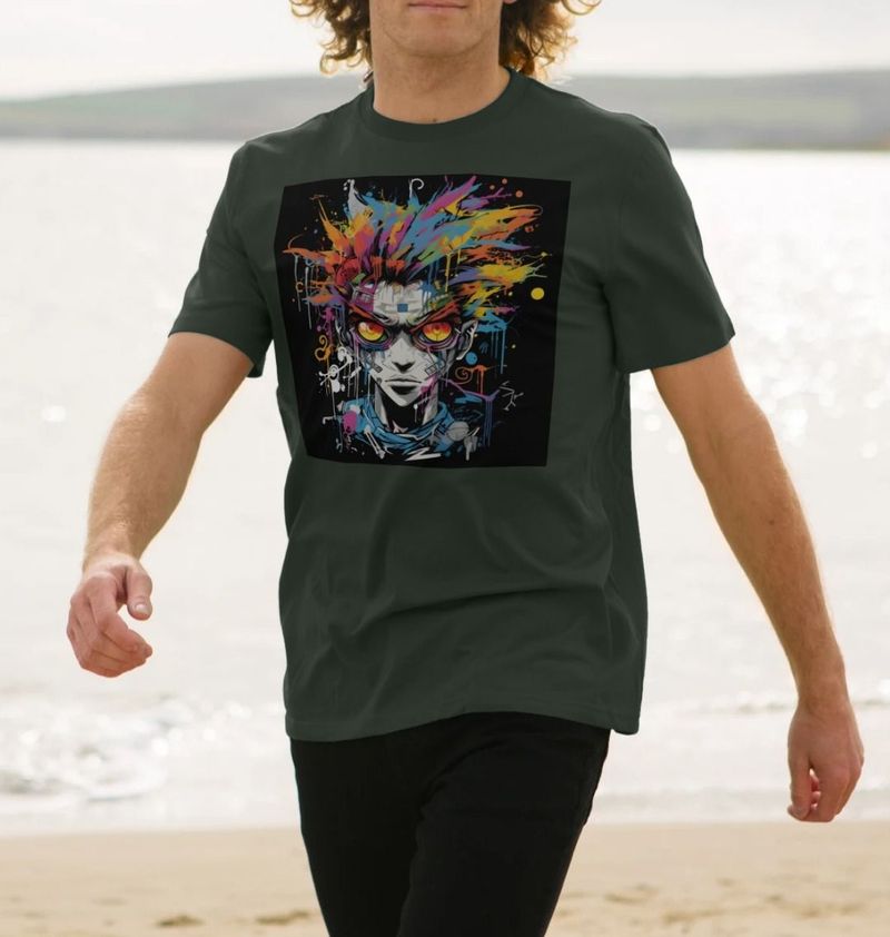 Men's Street Art Graffiti Guy T-Shirt