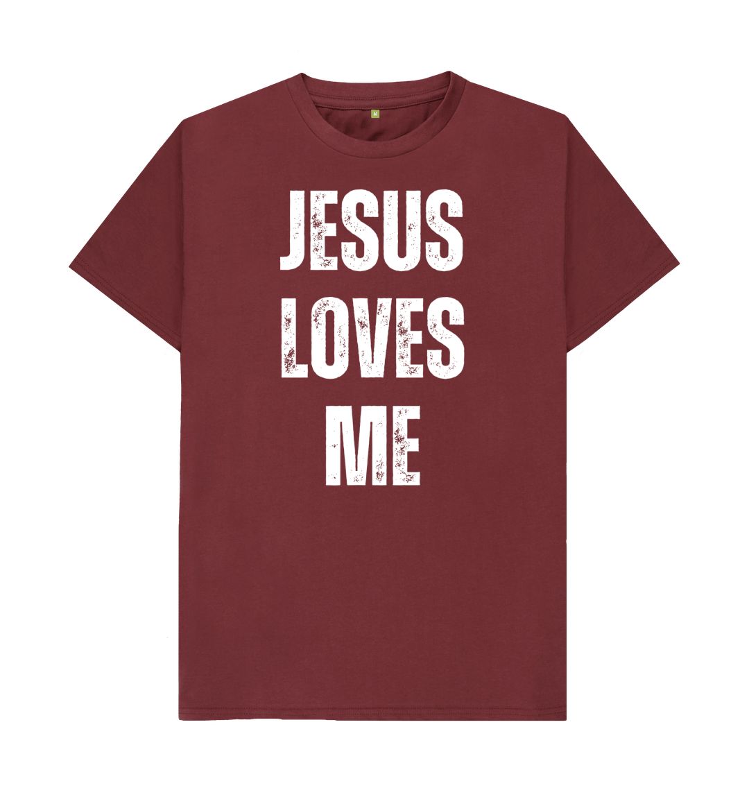 Jesus Loves Me 100% Organic cotton Men's T-Shirt