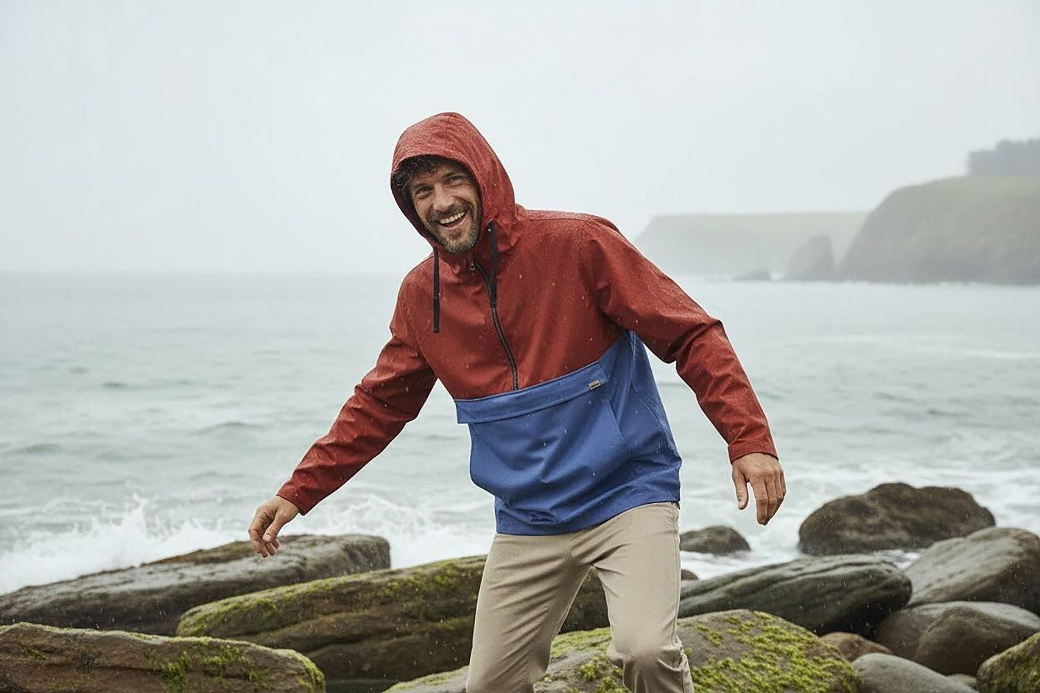 Men's Cotton Smock Jacket | Lightweight Anorak | Rapanui