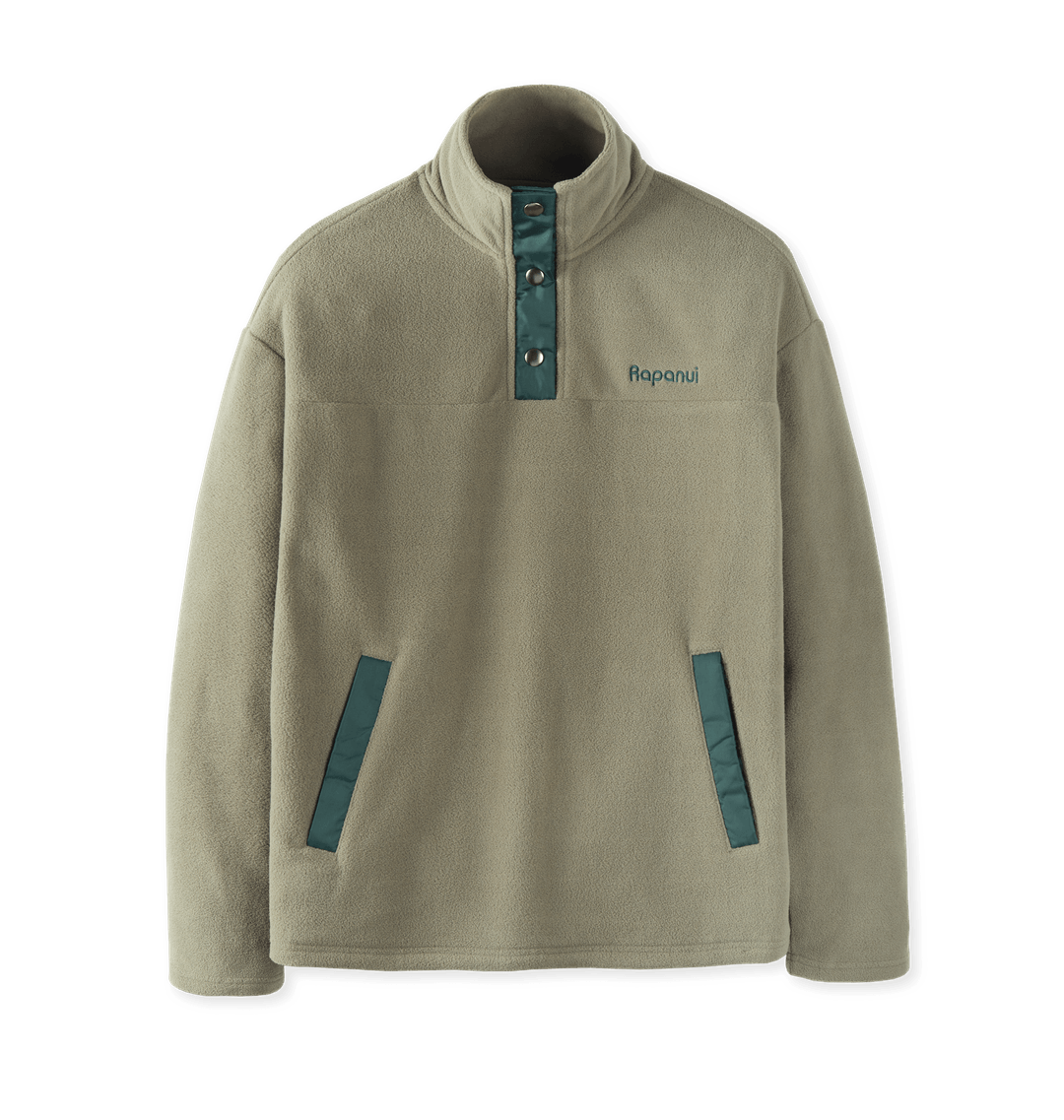 SEAVALLEY RECYCLED FLEECE PULLOVER SEA CHIBI ”Seavalley Mountain