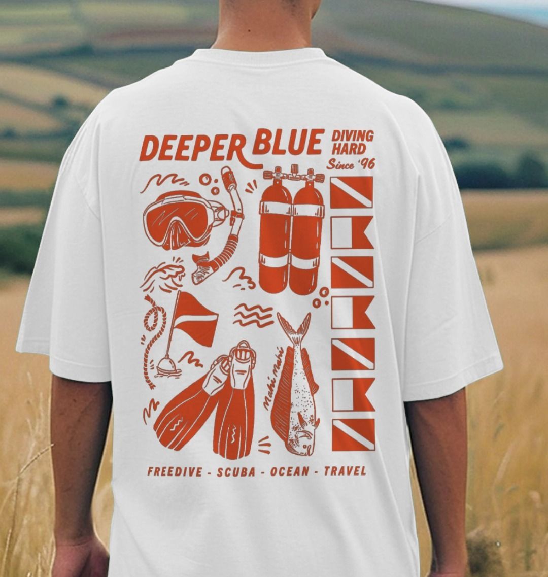 Diving Gear Oversized T-shirt