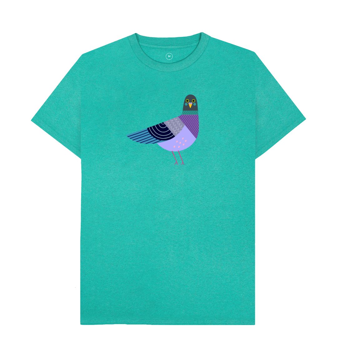 Pigeon t-shirt - Womens - Recycled - Organic - Woody