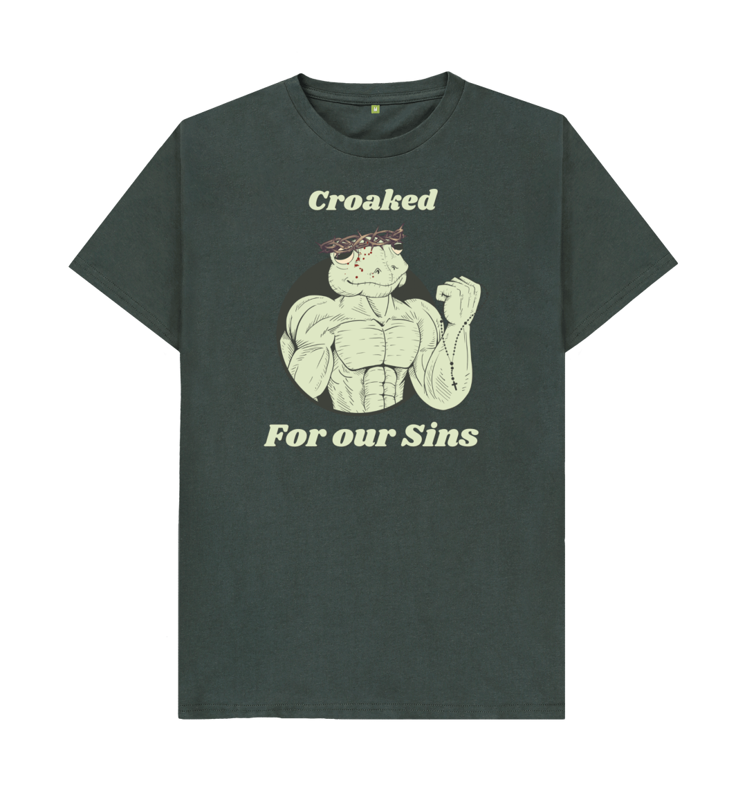 Jesus frog croaked for our sins unisex graphic tee