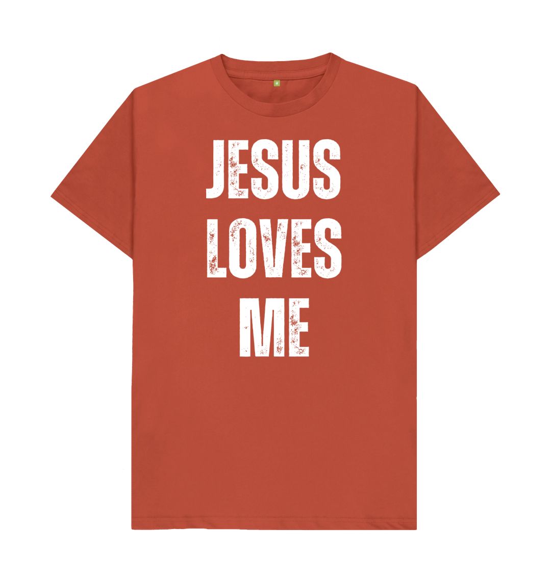 Jesus Loves Me 100% Organic cotton Men's T-Shirt