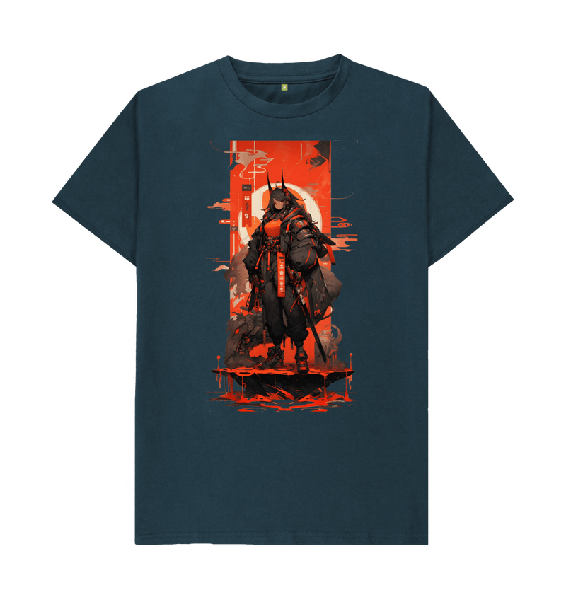 Men's Red Ninja Cyber Girl T-Shirt