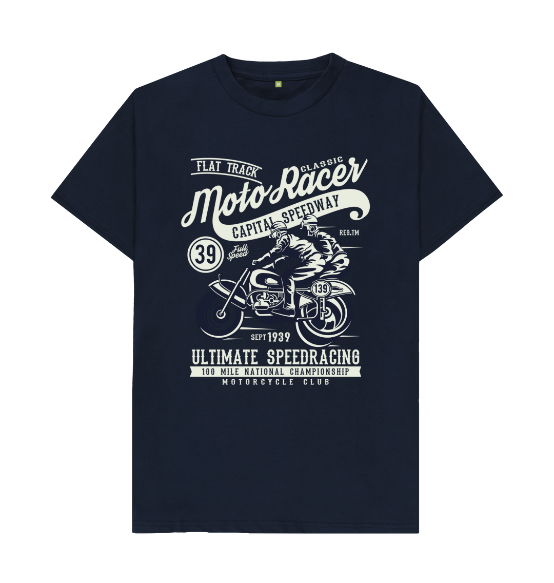 Vintage Motorcycle Racing T-Shirt Speedway Racer Shirtbox