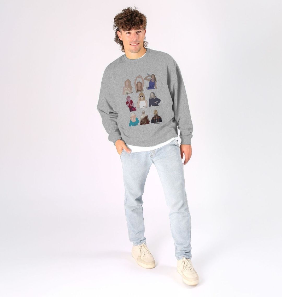Taylor Swift Initials Unisex Oversized Sweatshirt