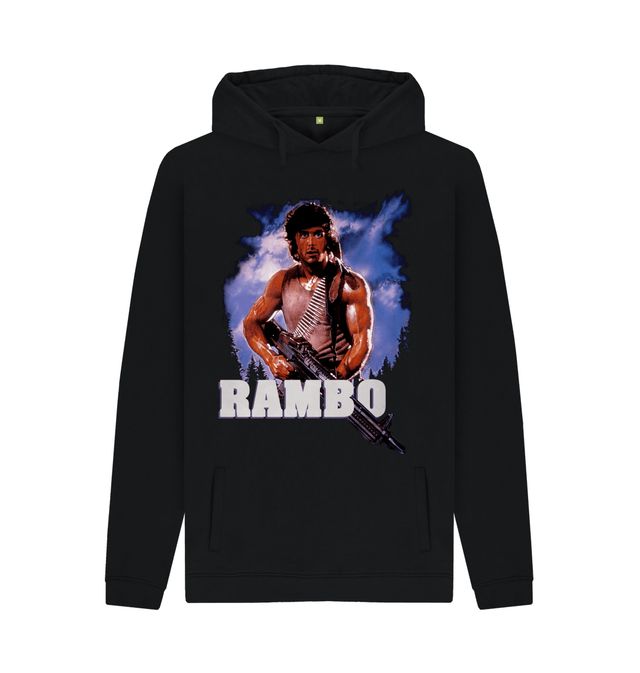 T-shirt Adulte Rambo First Blood - Coupe Classique En Coton Noir